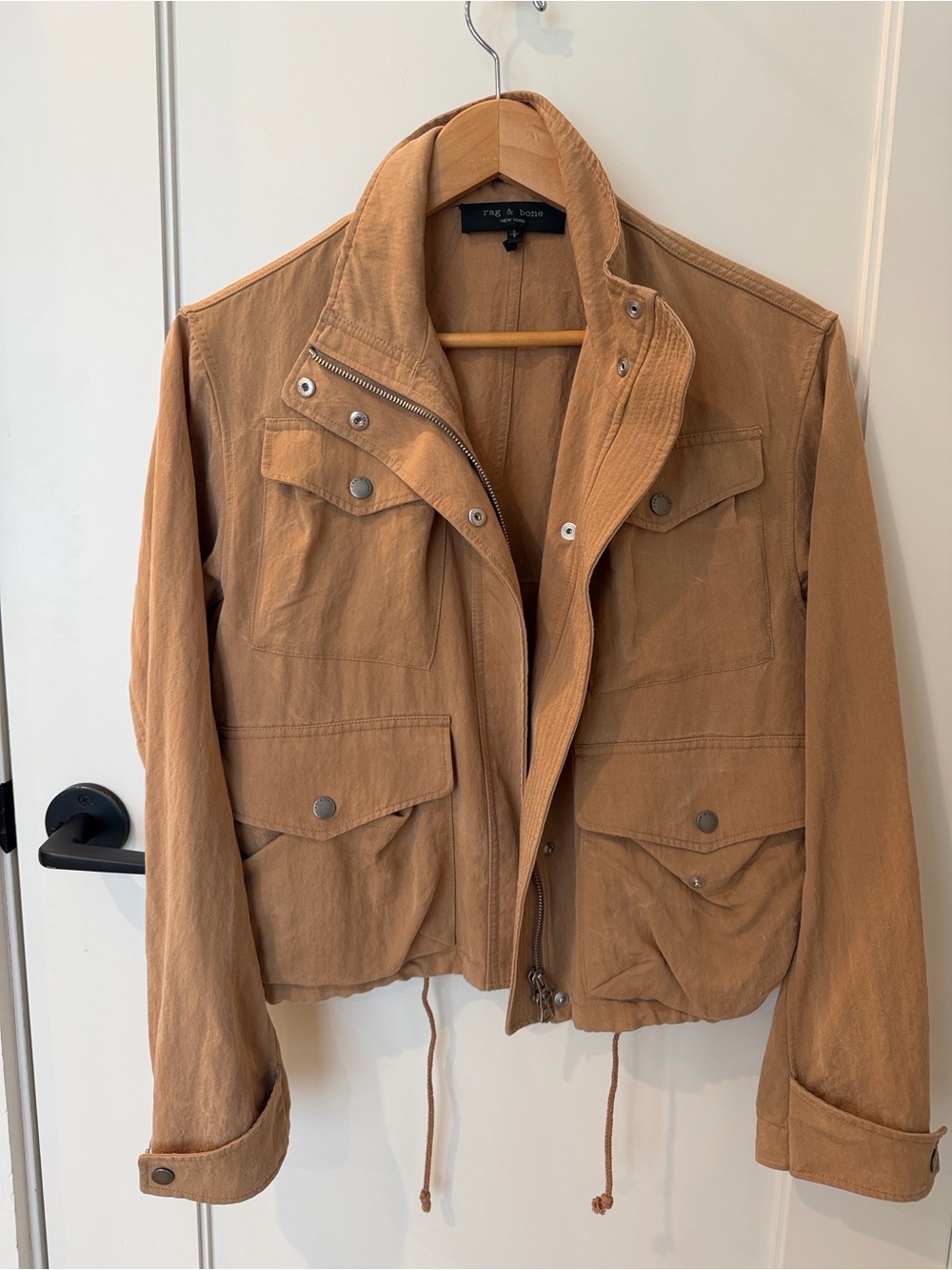 Rag & Bone Trail Lycocell Crop Utility Jacket Small Petite - Picture 5 of 5